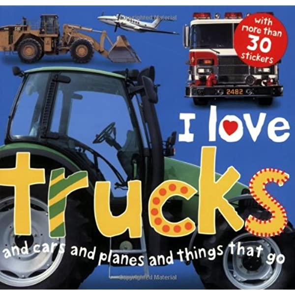 I Love Trucks Sticker Book