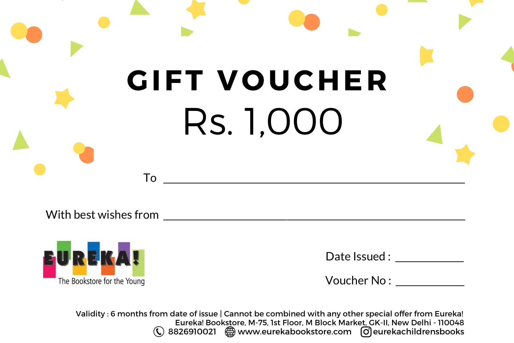 Eureka Gift Voucher 1000