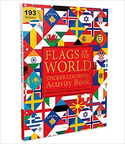 Flags of the World - Sticker Coloring Activity Book