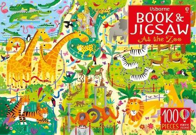Usborne Book and Jigsaw : At the Zoo