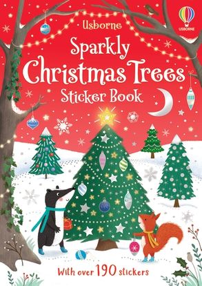 Sparkly Christmas Trees Stickers Book