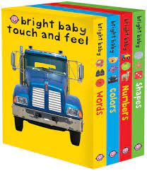Bright Baby Touch and Feel: Words/Colors/Numbers/Shapes: Box set