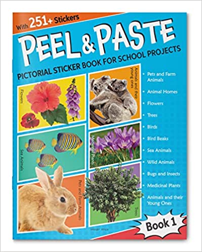 Peel & Paste - Pictorial Sticker Book For School Projects - Book 1