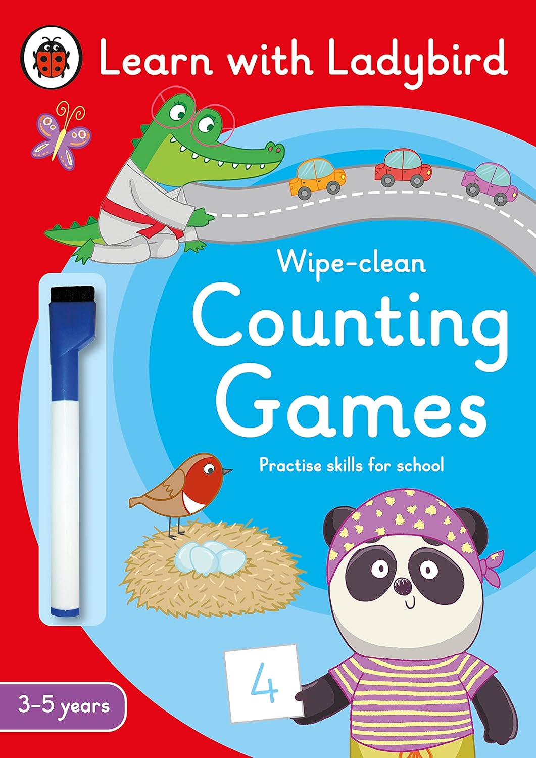 Counting Games: A Learn with Ladybird Wipe-clean Activity Book