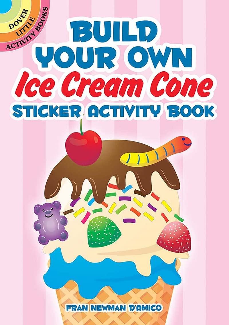 Build Your Own Ice Cream Cone Sticker Activity Book