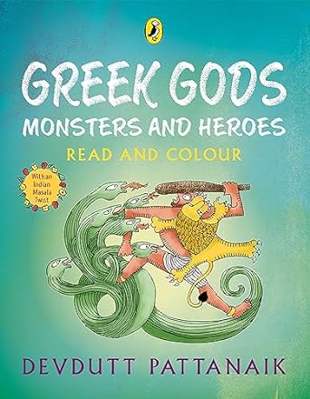 Greek Gods Monsters and Heroes: Read and Colour