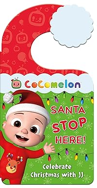 CoComelon Santa Stop Here! A children’s picture book and door hanger for Christmas Eve