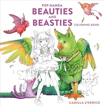 Pop Manga Beauties and Beasties Coloring Book