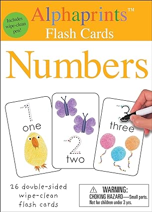 Alphaprints: Wipe Clean Flash Cards Numbers