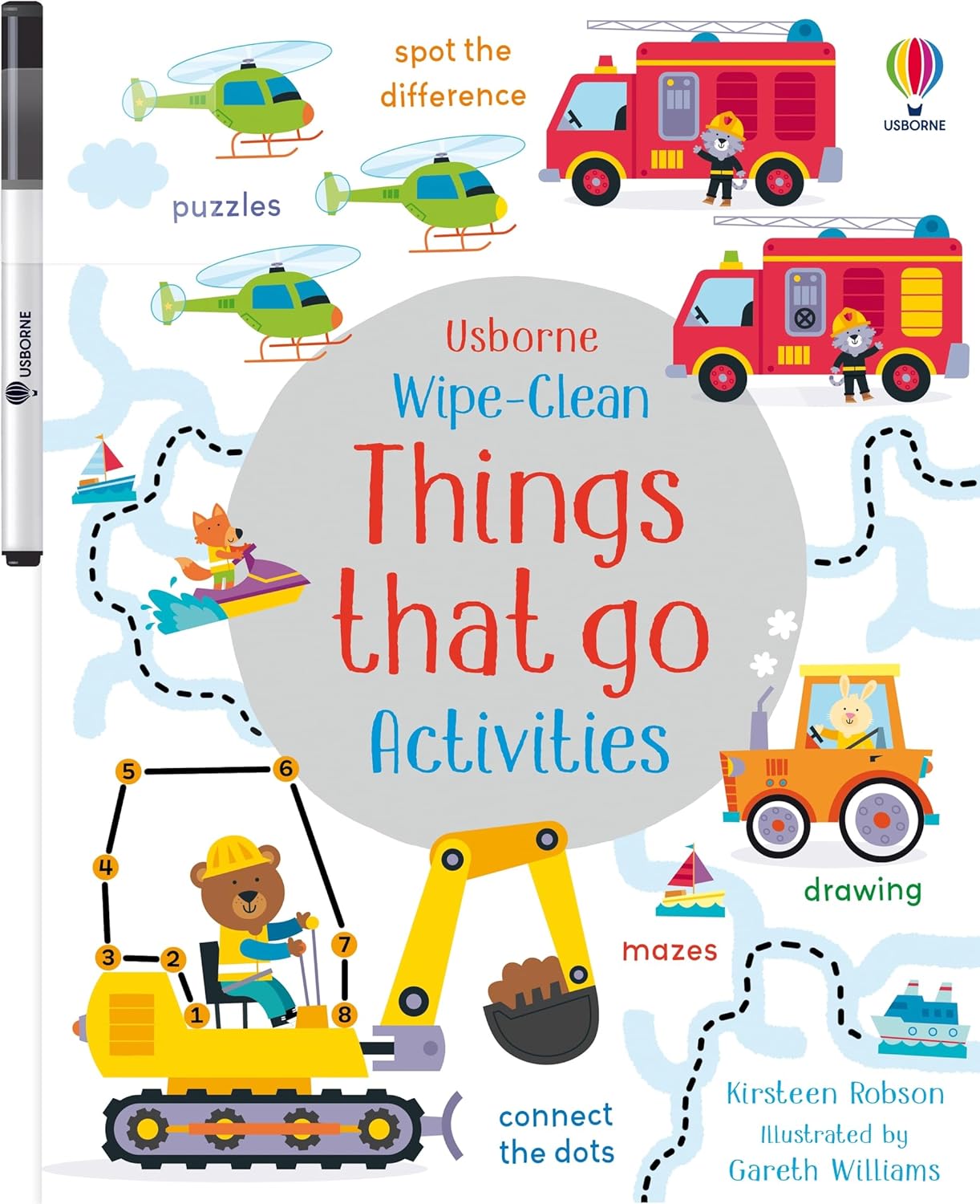 Usborne Wipe-Clean Things That Go Activities