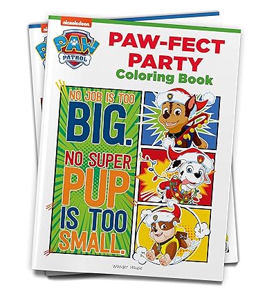 Paw-fect Party: Paw Patrol Coloring Book For Kids