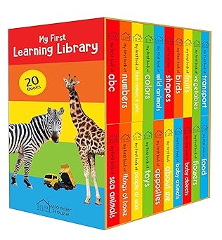 My First Learning Library: Boxset of 20 Board Books for Kids
