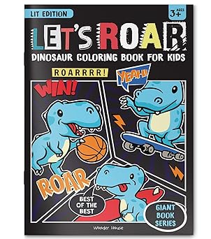 Let's Roar Giant Coloring Book For Kids