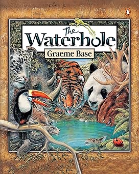 The Waterhole: Animal Counting & Nature Puzzle Book for Kids