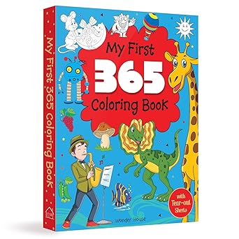 My First 365 Coloring Book: Jumbo Coloring Book For Kids