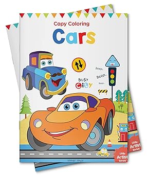 Little Artist Series Cars: Copy Colour Books