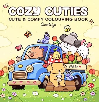 Cozy Cuties: A Cute and Comfy Colouring Book for All Ages (Coco Wyo)
