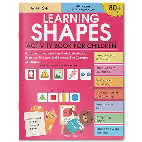Learning Shapes: Activity Book for Children Fun Shape Recognition & Tracing Activities