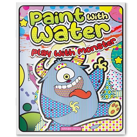 Paint with Water: Play with Monsters Spooky and silly monster scenes come alive with water! | Easy, mess-free painting