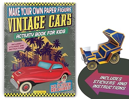 Make Your Own Paper Figures – Vintage Cars Cut, Fold & Assemble Classic Car Models