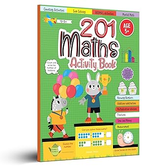201 Maths Activity Book: Fun Activities and Practice Sheets | Learn Counting, Addition & Subtraction | Ages 4–7 | 3 Hours of Interactive Learning