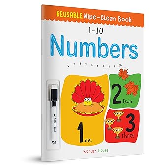 Reusable Wipe And Clean Book 1-10 Numbers