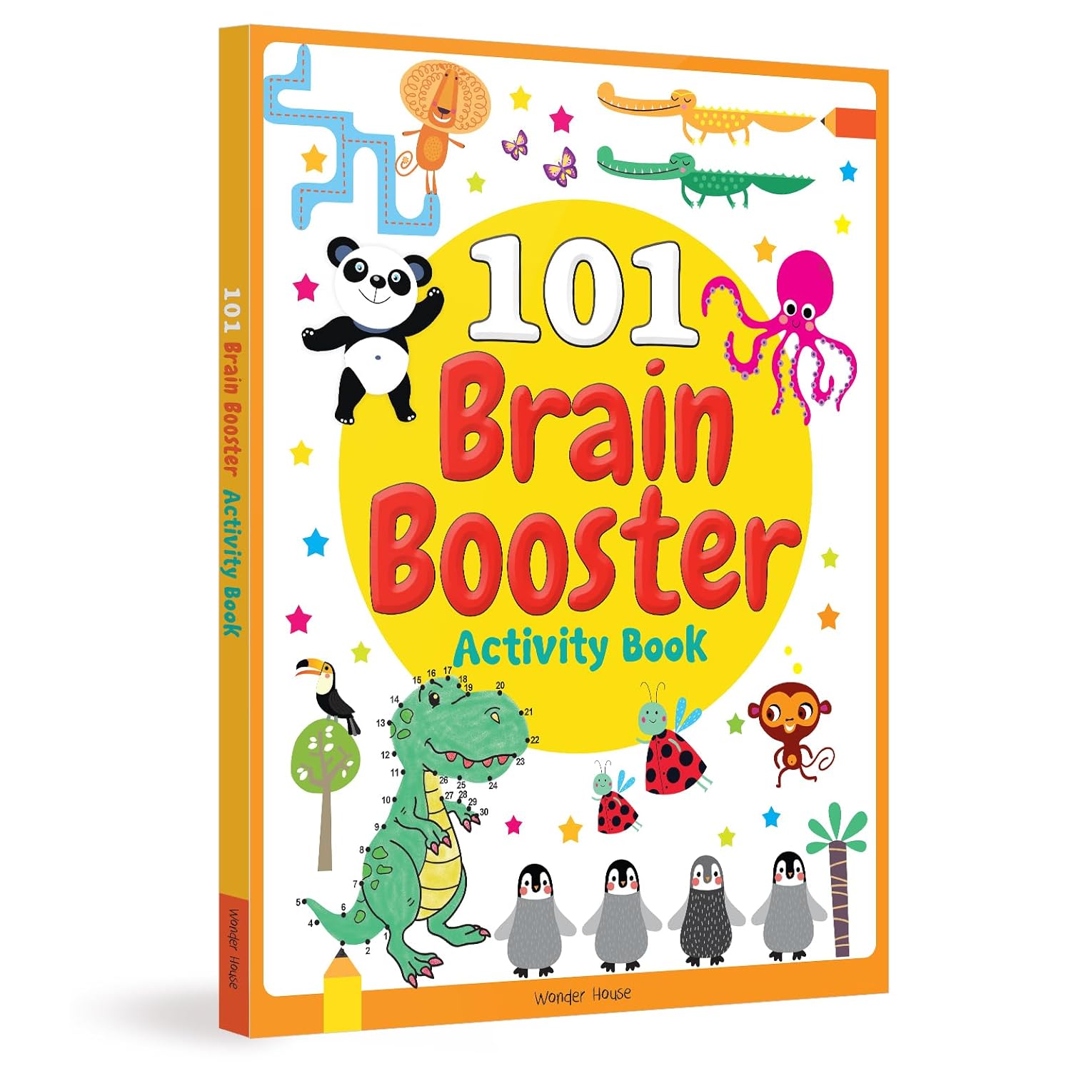 101 Brain Booster Activity Book: Fun Activity Book For Children | Puzzles, Games, Educational activities | Ages 5 and up | 2 hours of fun time