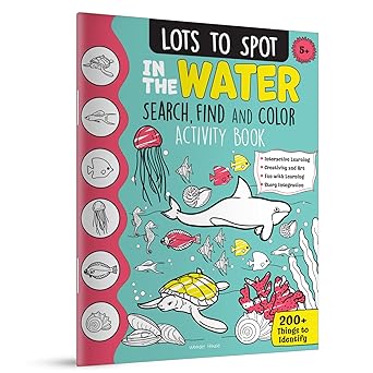 Lots to Spot In The Water: Search, Find and Color Activity Book
