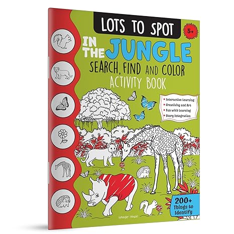 Lots to Spot In The Jungle: Search, Find and Color Activity Book