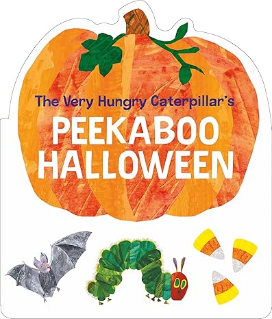 The Very Hungry Caterpillar's Peekaboo Halloween: A pumpkin-shaped board book